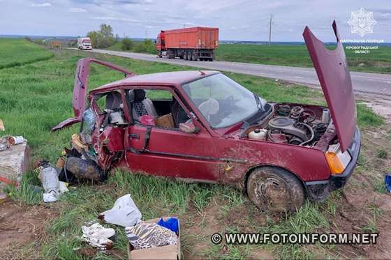 У Кропивницькому вантажівка зіткнулася з легковиком (ФОТО)